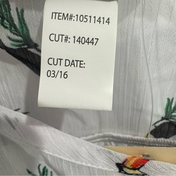 Torrid 0 US 14 NWT $34.50 Toucan Tropical Print Babydoll Cami Tank Swing Top - Picture 8 of 8